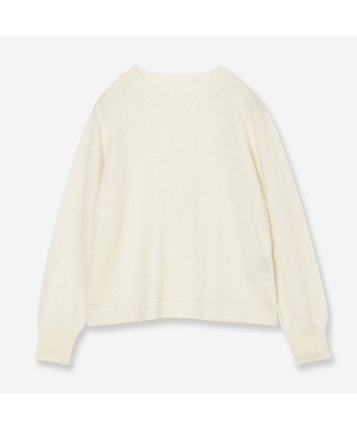 【全6色】カシミヤ100％クルーネックニット