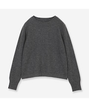 【全6色】カシミヤ100%クルーネックニット