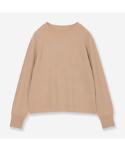 【全6色】カシミヤ100%クルーネックニット