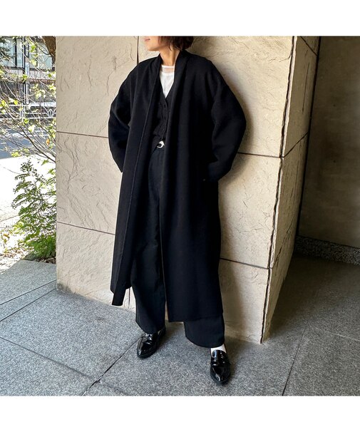 【カシミヤブレンド】リバーロングコート