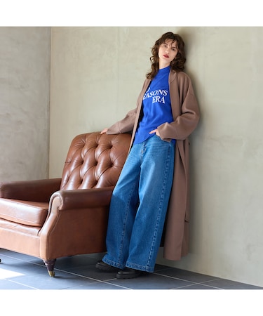 【カシミヤブレンド】リバーロングコート