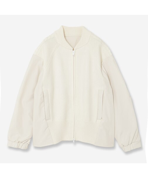 中綿タフタコンビニットブルゾン