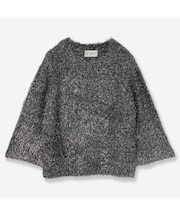 【着映えアイテム・洗える】モヘヤブレンドラメニット