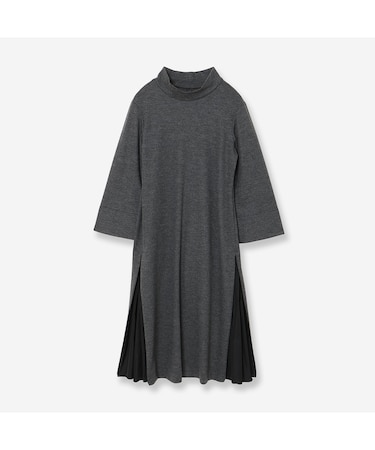 【2WAYシルエット】圧縮ウールスムースコクーンワンピース