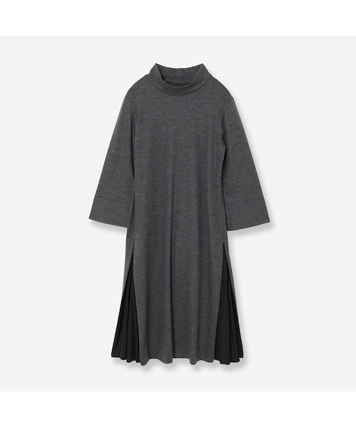 【2WAYシルエット】圧縮ウールスムースコクーンワンピース