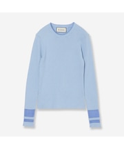 【洗える】リストシアーデザインリブニット