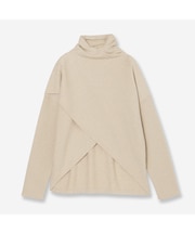 【洗える】デザインニットプルオーバー