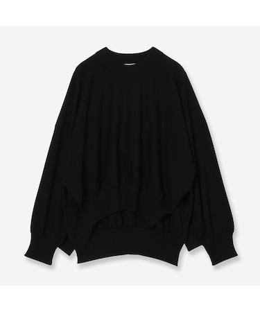 【洗える】フリルデザインニットプルオーバー