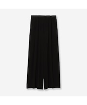 【洗える・S/M/Lサイズ】バックサテンワイドパンツ