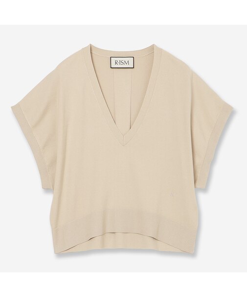 【吸湿】ドロップショルダーニットベスト