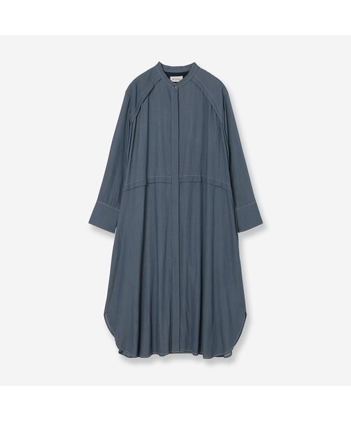 【セットアップ対応・洗える】シャンブレーデニムシャツワンピース