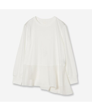 【接触冷感・紫外線防止・洗える】ドッキングカットソー