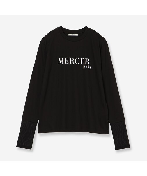 【接触冷感・洗える】ロングスリーブロゴTシャツ（MERCER）