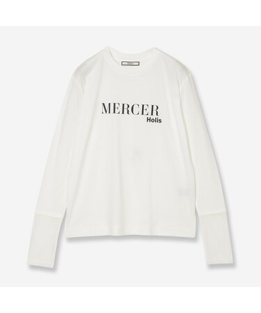 【接触冷感・洗える】ロングスリーブロゴTシャツ（MERCER）