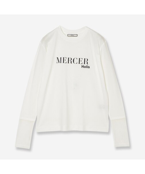 【接触冷感・洗える】ロングスリーブロゴTシャツ（MERCER）