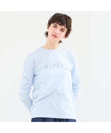 【接触冷感・洗える】ロングスリーブロゴTシャツ（MERCER）