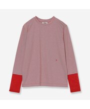 【接触冷感・洗える】ロングスリーブボーダーTシャツ