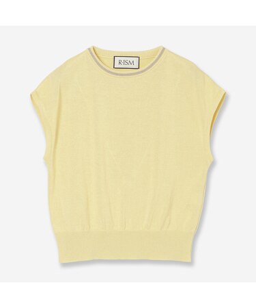 【アンサンブル対応・洗える】ストローヤーンニットプルオーバー