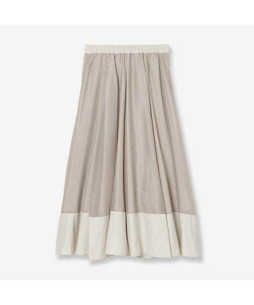 【洗える・S/M/Lサイズ】オーガンジーコンビボリュームスカート