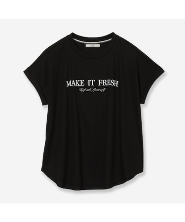 【接触冷感・紫外線防止・洗える】ロゴTシャツ(MAKE IT FRESH)