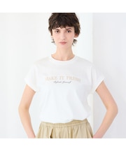 【接触冷感・紫外線防止・洗える】ロゴTシャツ(MAKE IT FRESH)