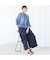 【セットアップ対応・接触冷感・S/M/Lサイズ】ストレッチワイドパンツ