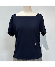 【全4色・洗える】スクエアネックニットプルオーバー