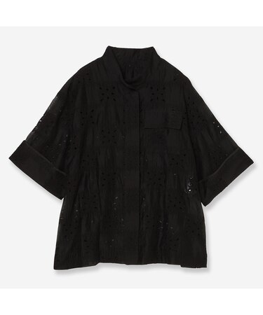 【セットアップ対応・洗える・S/M/Lサイズ】エンブロイダリーレースシャツ