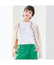 【吸湿・清涼感・洗える】シアーニットクルーカーディガン