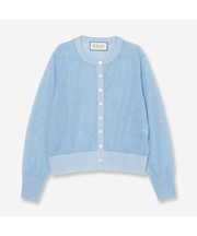 【吸湿・清涼感・洗える】シアーニットクルーカーディガン