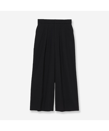 【セットアップ対応・洗える・S/M/Lサイズ】ストレッチタックワイドパンツ