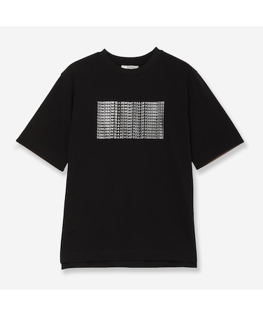 【人気アイテム・接触冷感・洗える】シルバーホイルプリントTシャツ