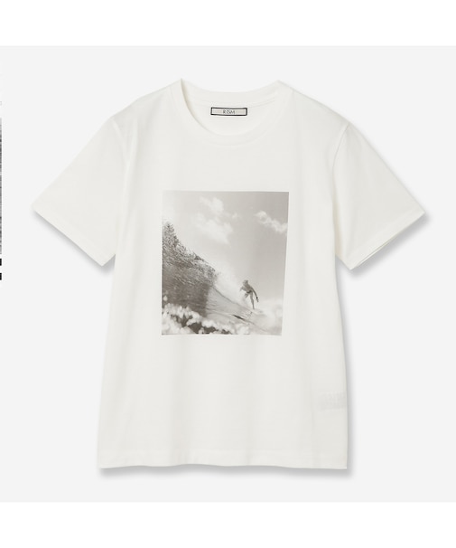 【人気アイテム・全3色・洗える】フォトプリントTシャツ(SURF)