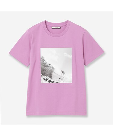 【人気アイテム・全3色・洗える】フォトプリントTシャツ(SURF)