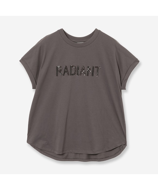 【接触冷感・洗える】スパンコールロゴTシャツ（RADIANT）