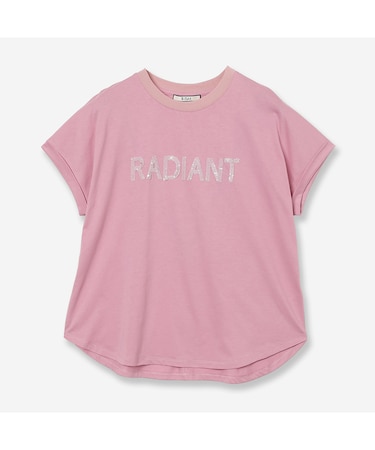 【接触冷感・洗える】スパンコールロゴTシャツ(RADIANT)