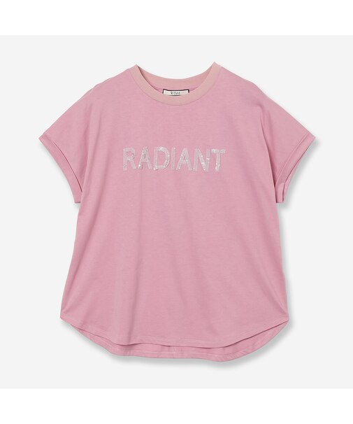 【接触冷感・洗える】スパンコールロゴTシャツ(RADIANT)
