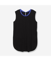 【接触冷感・洗える・ロング丈】プレーンタンクトップ