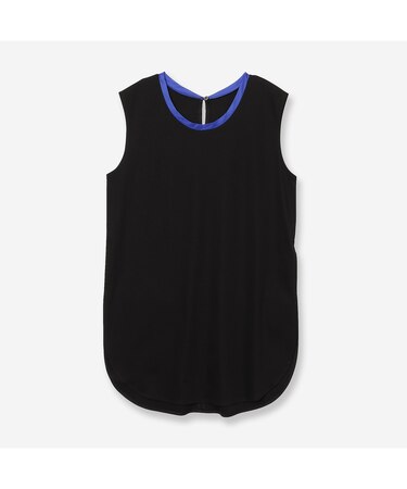 【接触冷感・洗える・ロング丈】プレーンタンクトップ