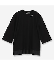 【接触冷感・洗える】タフタコンビロゴカットソー