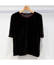 【限定ITEM・洗える】シアーベロアカットソー