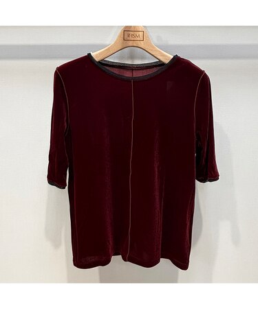 【限定ITEM・洗える】シアーベロアカットソー