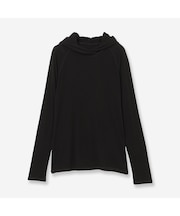 【洗える・保温性】フーディージャージーカットソー