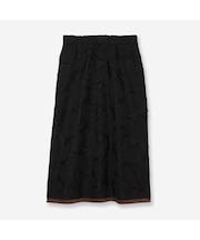 【洗える・S/M/Lサイズ】カットジャカードAラインスカート