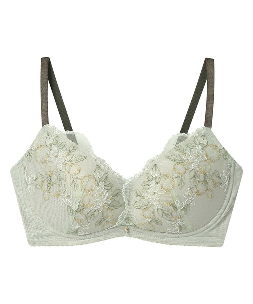 【BRAGENIC 脇高細見えtype】ノンワイヤーで谷間もシルエットも美しく整える(ノンワイヤーブラ)D-Ecup 〈BMI353〉