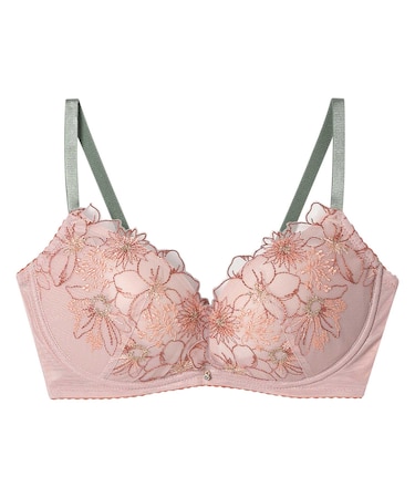 【BRAGENIC 脇高細見えtype】ノンワイヤーで谷間もシルエットも美しく整える(ノンワイヤーブラ)F-Gcup 〈BMI353〉