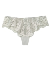 BRAGENIC ぴたっとフィットtype/クラシック×レース バック総レース ソング(Tバック)　〈PMI547〉