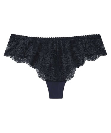 BRAGENIC ぴたっとフィットtype/クラシック×レース バック総レース ソング(Tバック)　〈PMI547〉