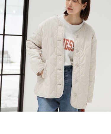 撥水キルティングブルゾン