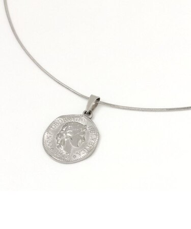 ステンレスコインネックレス/UNISEXアクセサリー